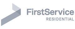 FirstService Residential company logo displayed for Eagle Janitorial Services client showcase.