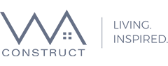 WA Construct logo displayed for Eagle Janitorial Services client showcase.